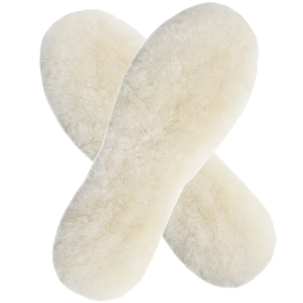 1Pair Thermal Felt and Wool Insoles for Cold Weather High Density Cushioned Inserts Suitable for Boot Shoes Men Women Orthopedic