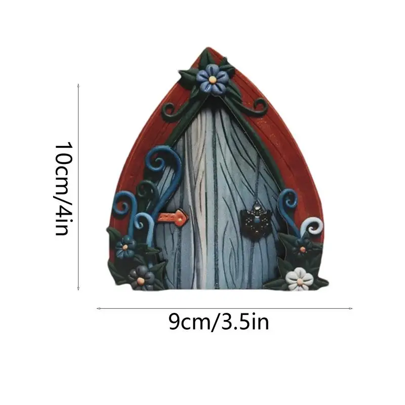 Miniature Fairy ประตูไม้ Miniature สวนกลางแจ้งประตูต้นไม้ประณีตรายละเอียด Fairy ตกแต่งประตูสําหรับ Garden Courtyard ฟาร์ม
