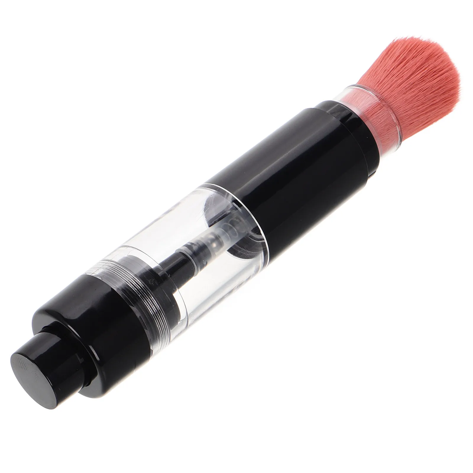 Integrated Press Dispensing Makeup Brush Refillable Powder Bottle Design Portable Reusable Travel Brush for Blush Foundation