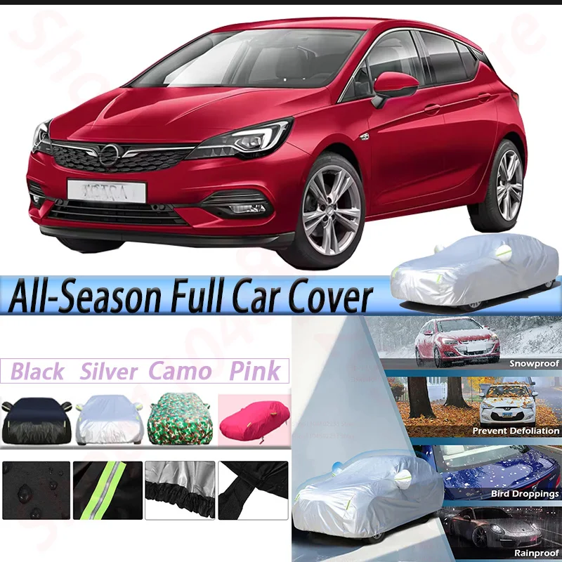 

Waterproof Camouflage Car Cover Anti-UV Sun Rain Snow Wind Resistant Cover For Opel Astra F G H J K L 2000-2023