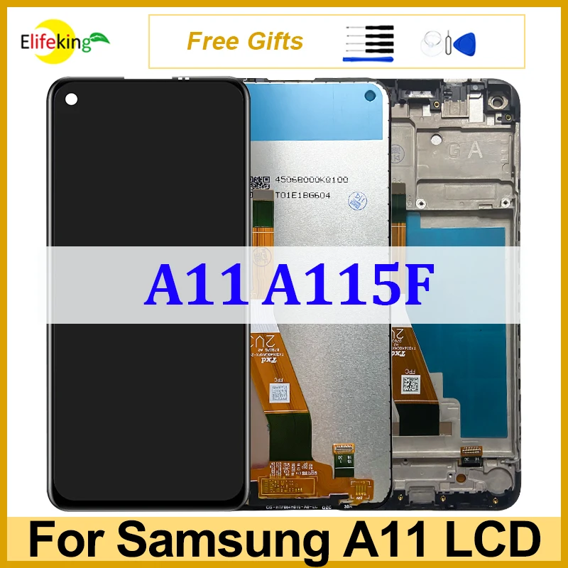 ЖК-дисплей 6,4 'для Samsung A11 A115, сенсорный экран A115F/DS A115M, дигитайзер в сборе, запасные части для ремонта телефона с инструментами