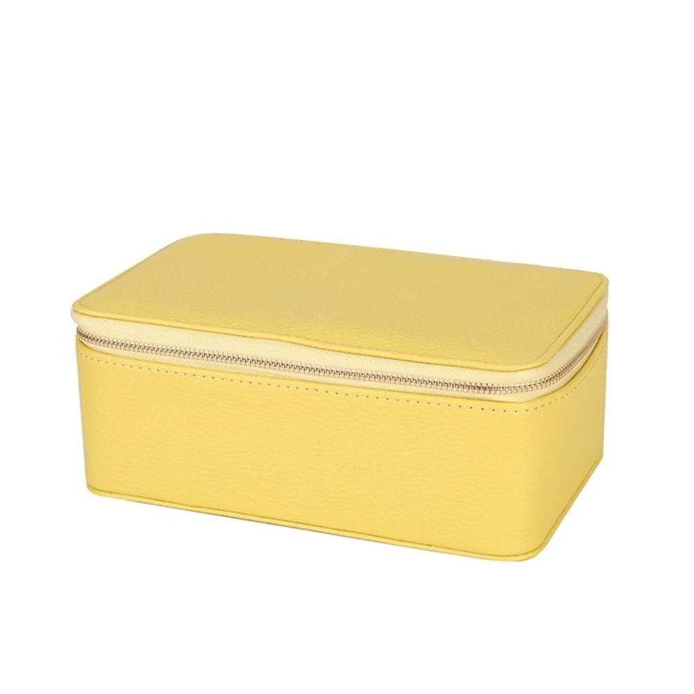 

Versatile Dustproof PU Jewelry Box Organizer PU Leather Jewelry Display Box with 12 Small Pouches Jewelry Organiser Box Travel