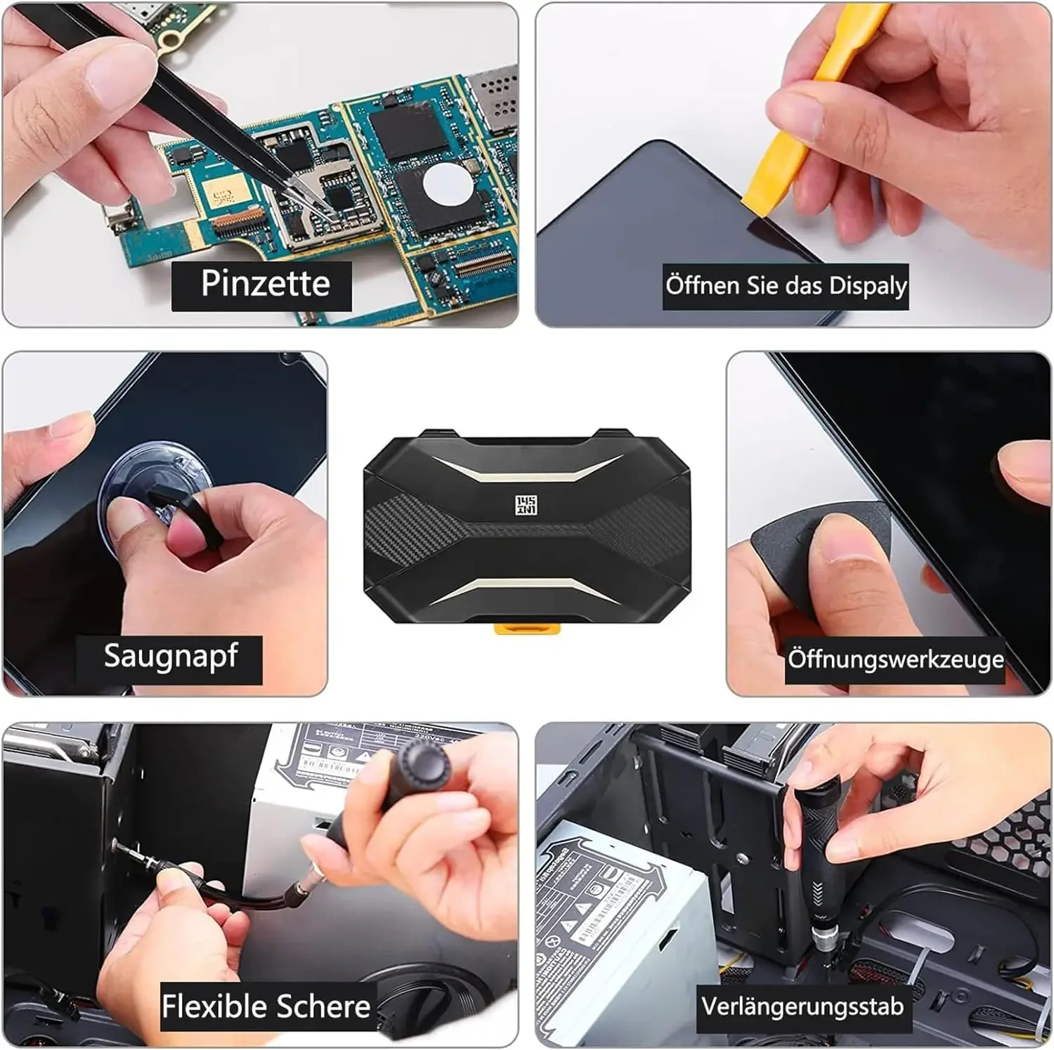 JM-8183 145 In 1 Precision Screwdriver Set Hex Phillips Magnetic CR-V Bits For iPhone PC Professional Repair Hand Tools