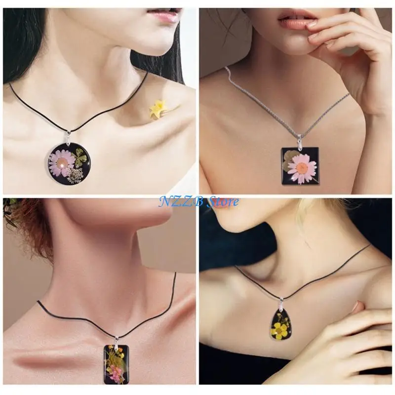 T21F عيد الميلاد قلادة قلادة قالب من السيليكون قالب تزيين المنزل مناسب للنساء