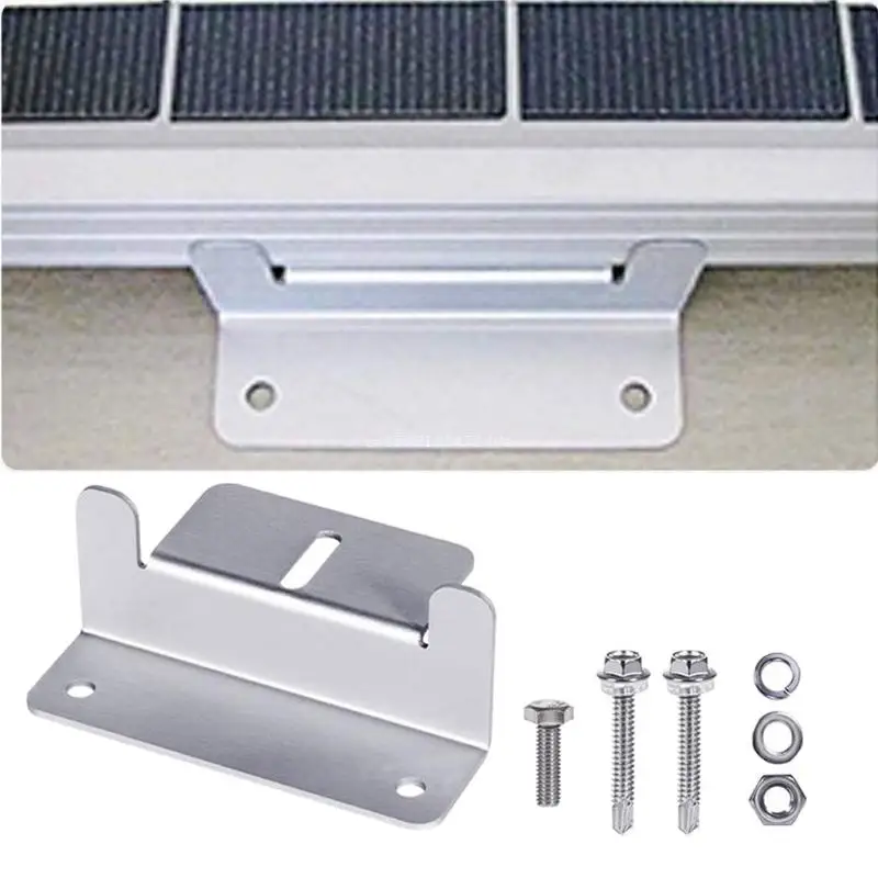 Holder Solar Panel Mounting UV Resistant Solar Sheds Bracket Ground Power Station Mount Set Boat RV Off Dropship