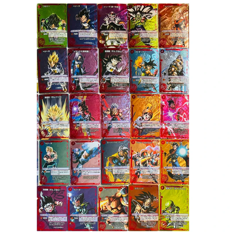 

Anime Dragon Ball Homemade flashcards Son Goku Vegeta IV Son Gohan Torankusu Yamcha Frieza Game Collection Birthday present