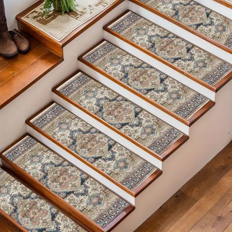 

VIKAMA деревянные ступеньки, лестничные ступеньки, домашние лестничные дорожки, нескользящий ковер, детские коврики для безопасности домашних животных, украшение дома