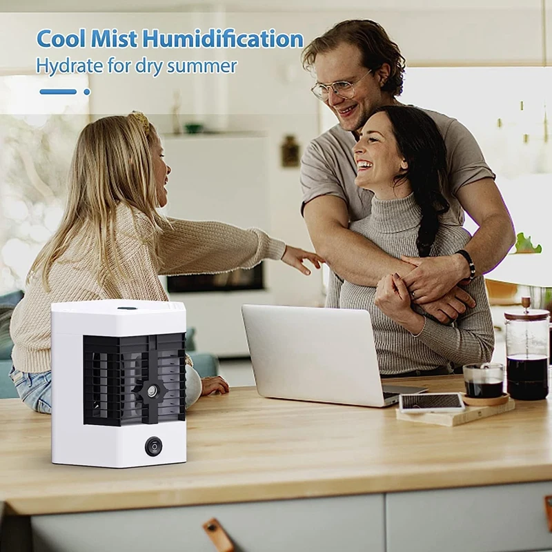 Portable Mini Air Conditioner, Very Suitable For Small Rooms, Quiet Air Cooler, Portable Mini Fan, Humidifier