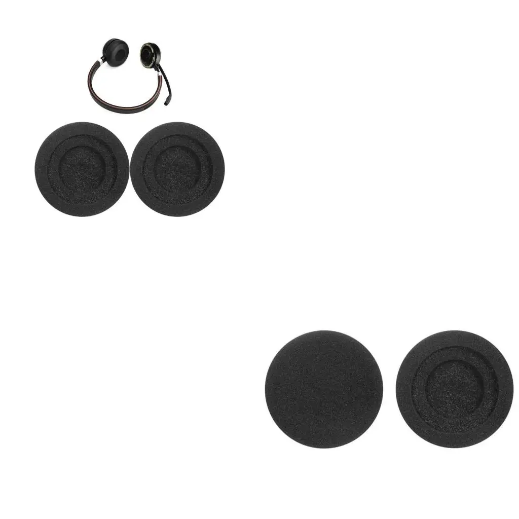 1 paire d'oreillettes professionnelles, coussinets d'oreille pour casques Evolve 20 20se 30 30II 40