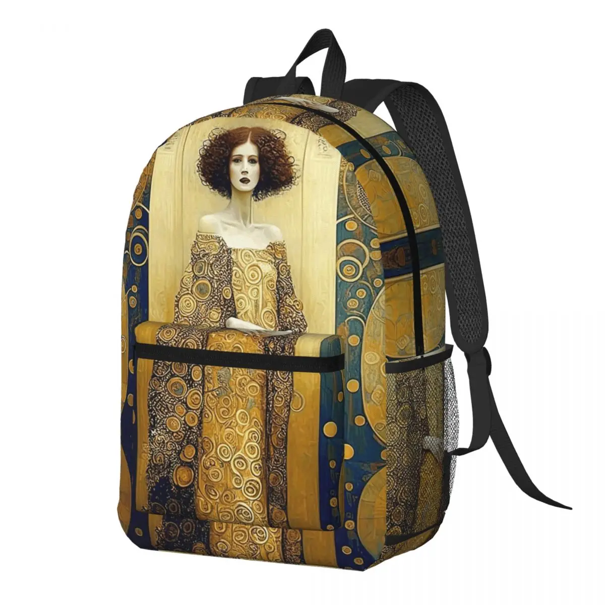 

Gustav Klimt Art Austrian Artist Backpack Daypack Large Capacity Children BookBag School Bag Shoulder Bags for Men Women