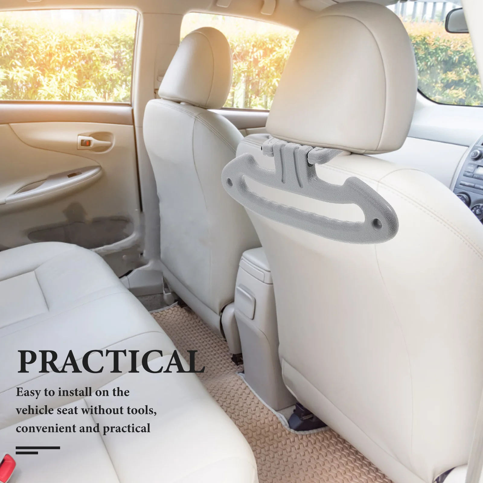 

Car Seat Backrest Foldable Clothes Hanger Multifunctional Spacesaving Garment ganizer Enhanced Safety Easy Installation Vehicle