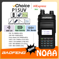 P15UV Baofeng Walkie Talkie Type-C Charging AM 108-136mhz UV-15 Pro Max V2 FM Radio UV999 Pro Max Long Range Communication Radio