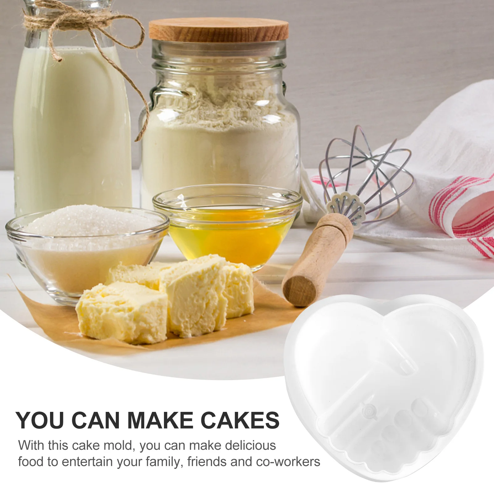 

1Pcs Love Hand in Silicone Mold for Cake Chocolate DIY Baking Supplies Ideal Party Wedding Family Gathering Treats