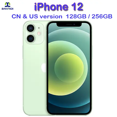 Original iPhone 12 5G Mobile Phone 64/128/256GB IOS A14 Bionic Hexacore 6.1'' Dual 12MP Super Retina XDR OLED IOS Cellphone