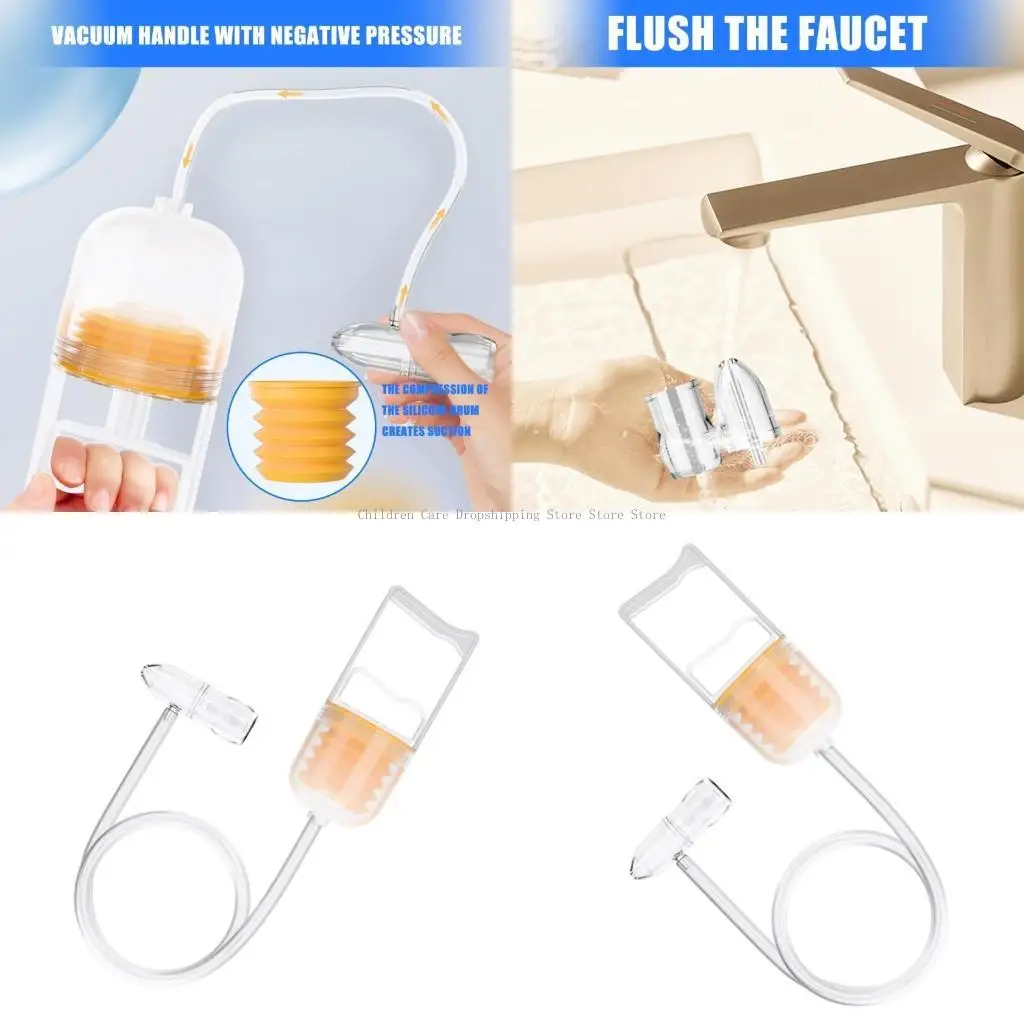 

Nasal Aspirator with Round Nozzle Tip Convenient Operate for Congestion Relief