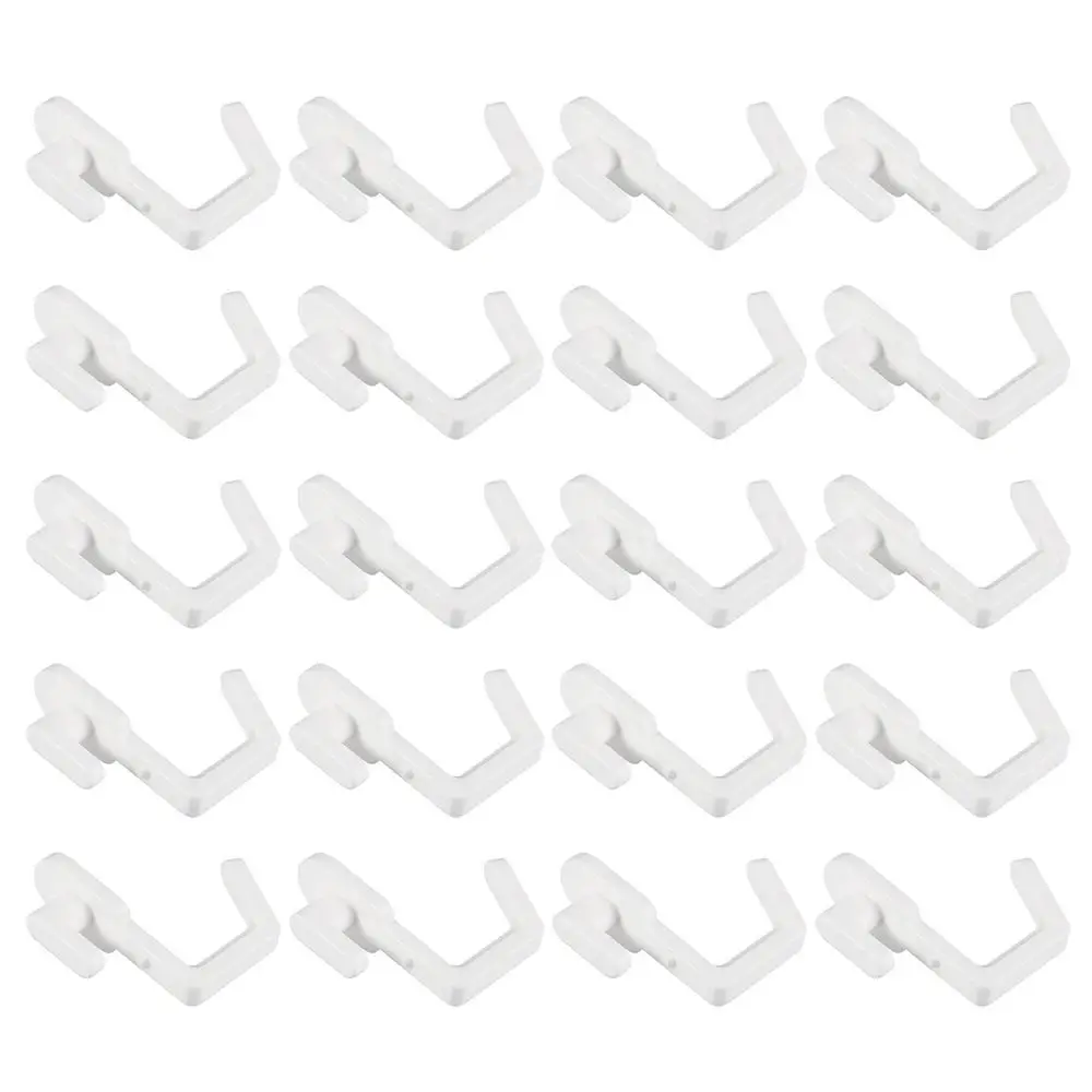 10Pcs Storage Rack Organizer Hole Board Hook J Shape Wall Mount Oblique Hanger Hardware Tool Utility Locking Kit Pegboard Hook