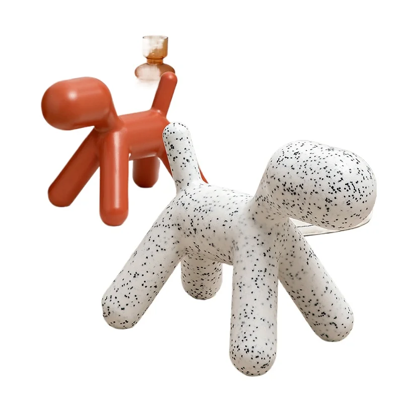 Creative puppy chair plastic cartoon toy animal stool