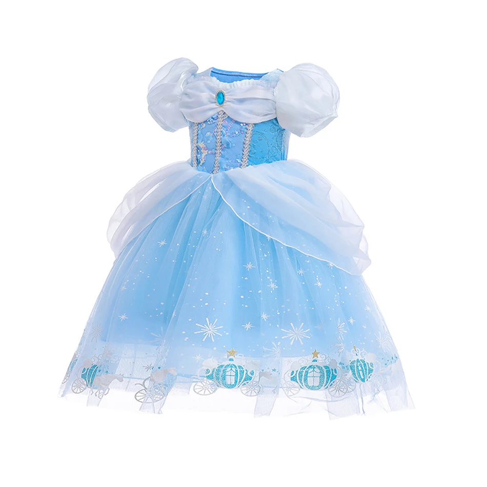 birthday cinderella dress Cinderella Dress for Girls, Blue Princess Ball Gown, Flower Girl Dress, Toddler Tulle Dress, Birthday Outfit, Halloween Costume