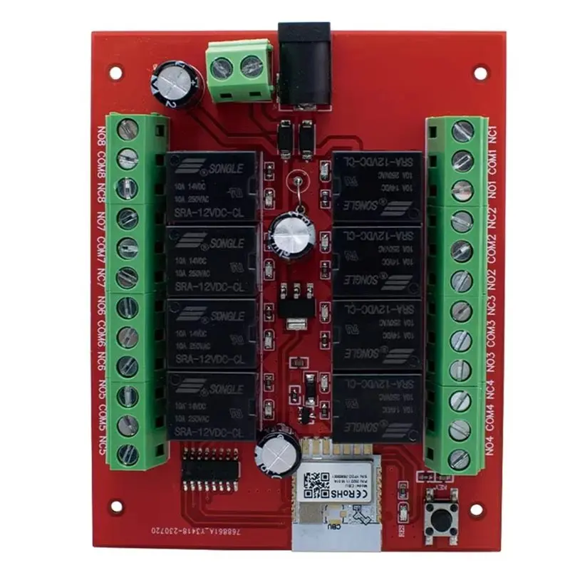 

Factory Value Graffiti Switch Module Wifi Relay Switch Tuya APP 12V 24V 8CH Light Smart Home Automation Wifi Relay Module For Go