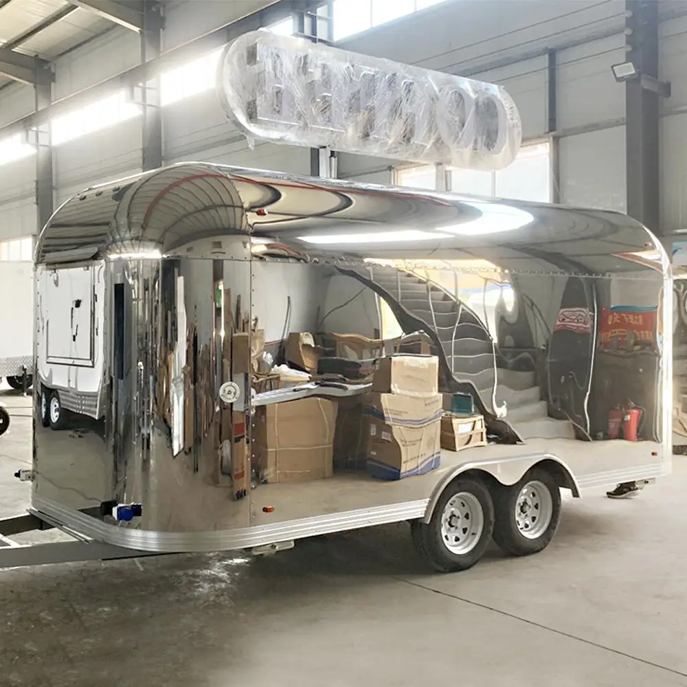 

Fully Equipped Mobile Coffee Catering Trailer Customized Fast Food Truck Trailer for Sale Turnkey Business Solution Ready