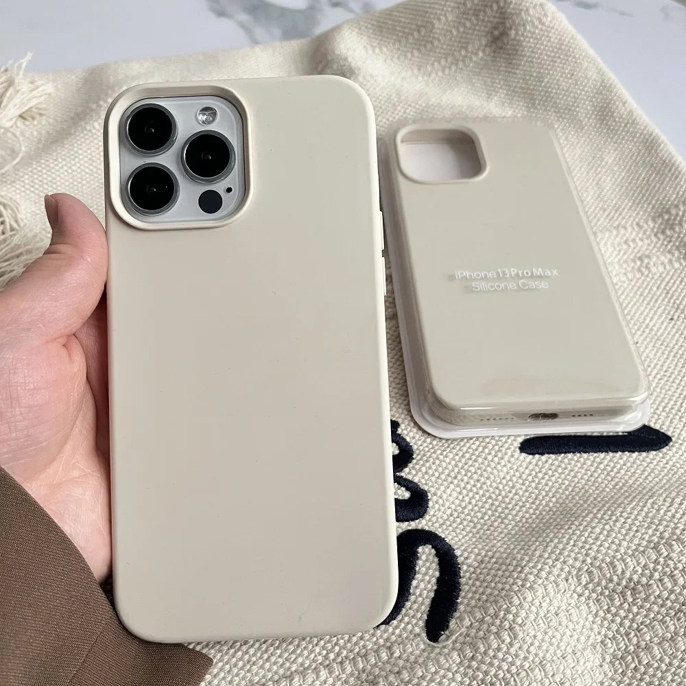 Deluxe liquid silicone case for iphone 15 14 13 12 11Pro Max 15Pro 14Pro New X XS drop proof phone cover