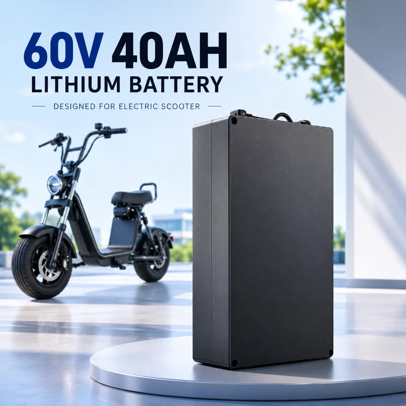 Image of Hochleistungs-60V-Lithium-Akkupack 20Ah 30Ah 40Ah mit BMS für Fat-Tire-Elektroroller 500W-2000W, 67,2V 2A Ladegerät inklusive, schneller EU-Lagerversand, zuverlässiger Ersatzakku für den täglichen