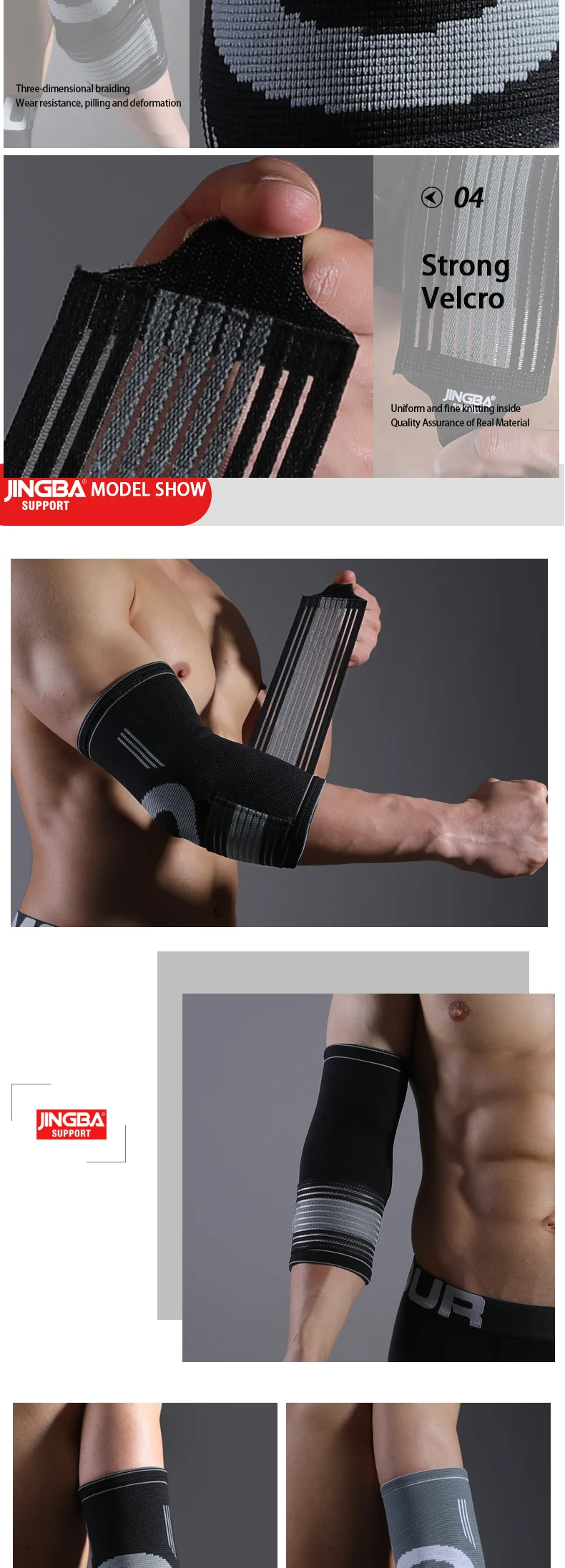 1 Stück Ellenbogen-Kompressionsmanschette, Stützbandage, Armwärmer, Arthritis-Bandage, Armpolster, Schutz, Stretch-Zubehör für Damen und Herren – Detail 7