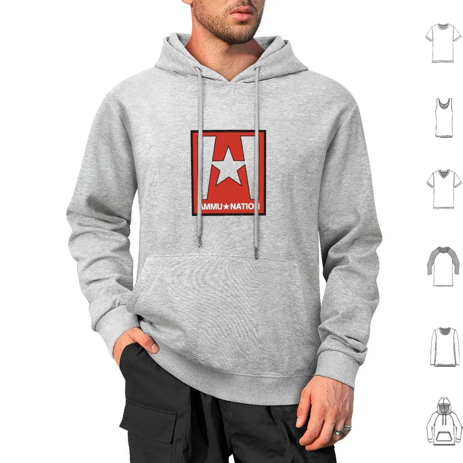 Ammu-Nation Store _ 2 Hoodie cotton Long Sleeve Easter Egs Game Games Tv Série Tv Show Geeks Nerds Los Santos San Andreas