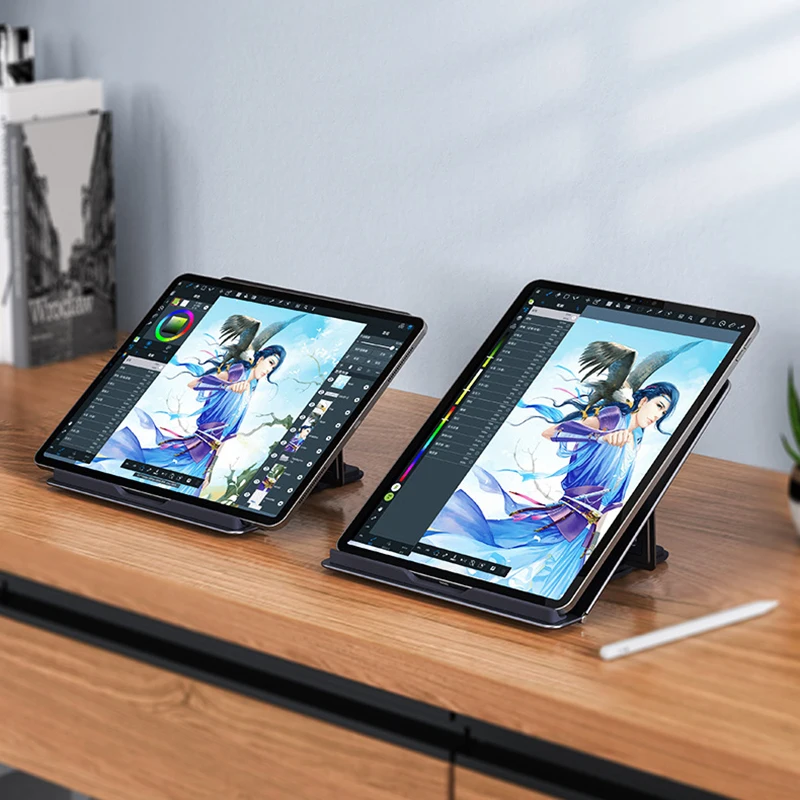 MoZhao Tablet Stand Desktop Raised Bracket Base Lifting Metal Folding Storage Cooling Rack Laptop Rack