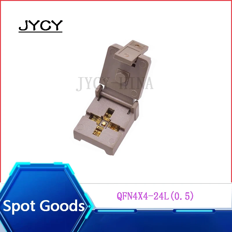 QFN4X4-24L(0.5) QFN24 chip IC burn-in test socket pitch 0.5MM Size 4X4mm  Test burn-in socket