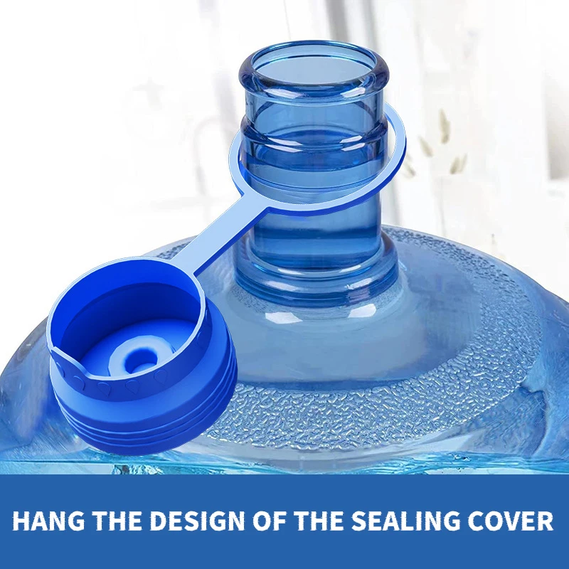 1Pc Silicone Safety Water Bottle Plug Replacement Lid With Hole Reusable Water Bottle Cover For 55mm 5 Gallon Water Jugs