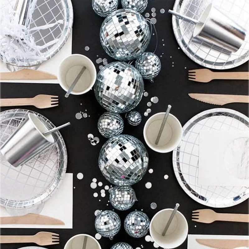 LOT DE 30 Petites Boules Disco Miroir de 3 cm de diamètre décorations