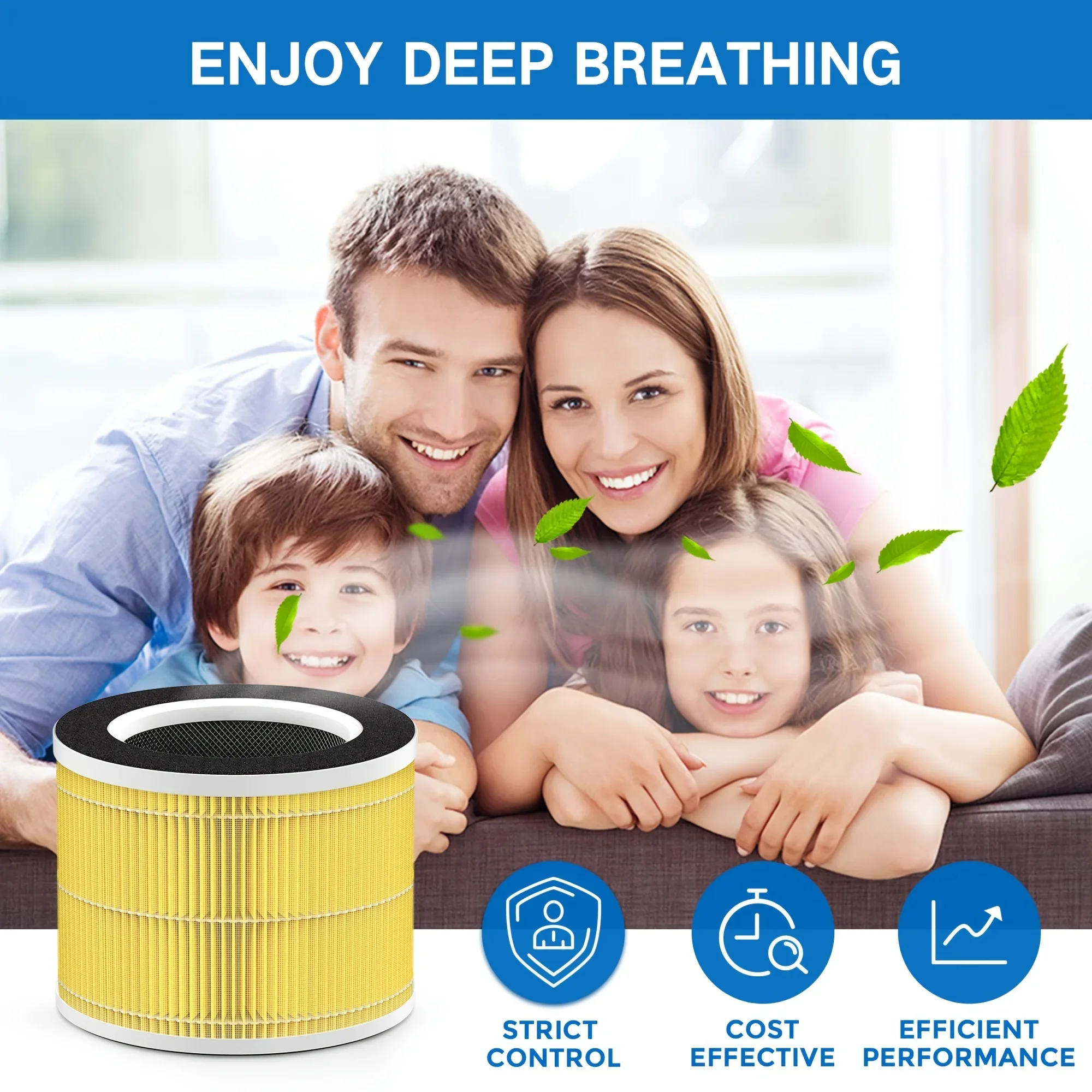 1/2 Pack RP-AP088-F1 Compatible with RENPHO Air Purifier Replacement Filter RP-AP088W RP-AP088 RP-AP088B