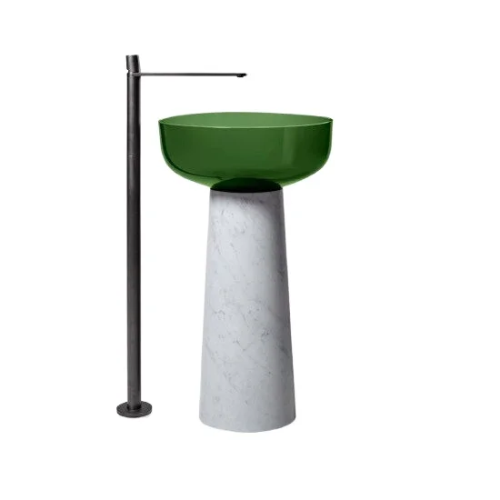 Transparent Resin Balcony Outdoor Color Integrated Floor Washing Table Column Basin Customization