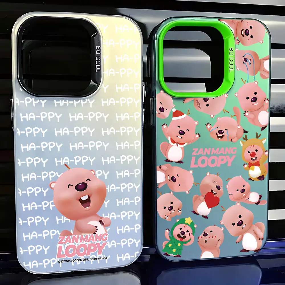 Cartoon Loopy Korea Hot Doll Case for Samsung Galaxy S24 S23 S22 S21 S20 Note20 Ultra Plus FE M31 4G 5G Matte Back Cover