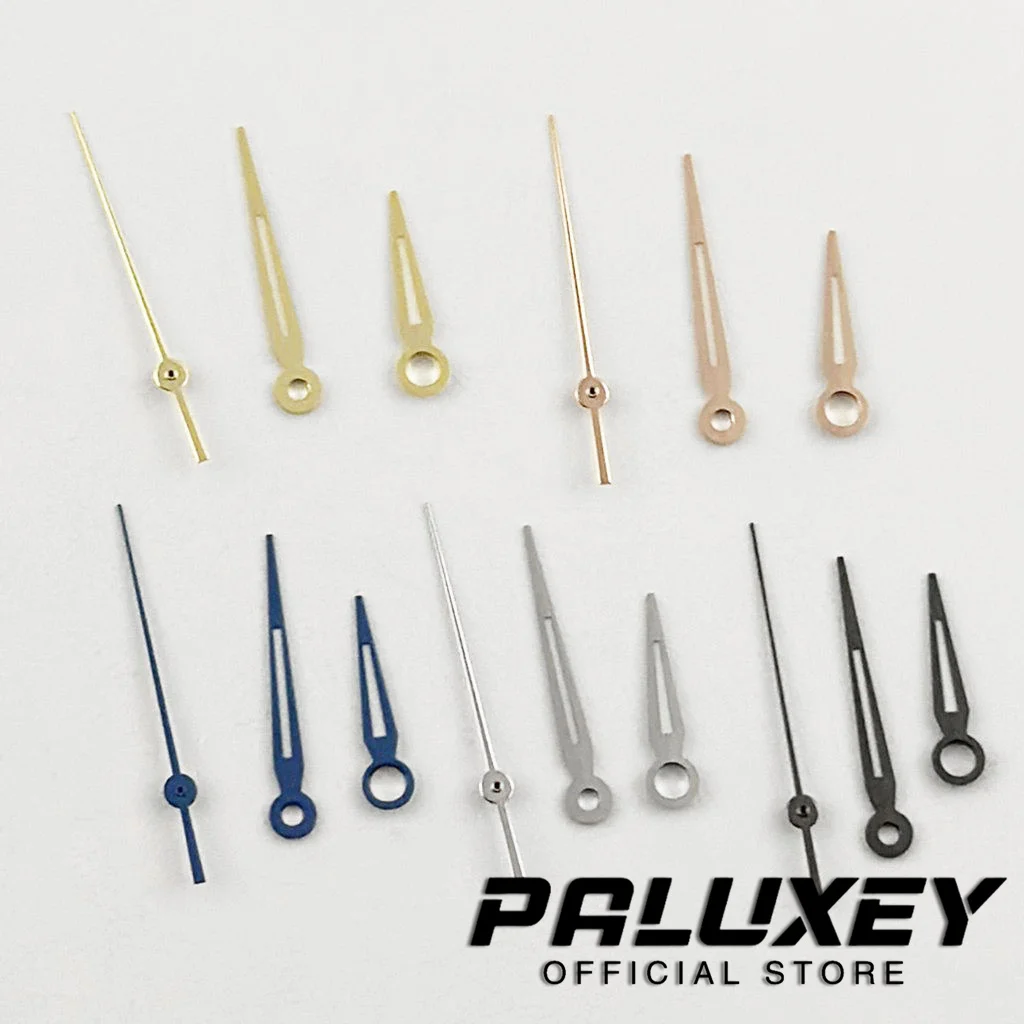 Green Luminous Hand Watch Hands For NH35 4R35 NH36 4R36 7S36 7002 7009 Movement Blue Silver Rose Gold Gun Gold Watches Pointers