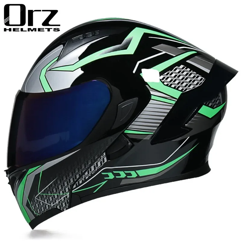 Universal All-Season Electric Bike Helmet for Men And Women with Visor Full Protection Rear Wing Design for Personalized Safety view 2