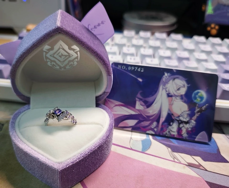 Honkai Impact 3 Kiana Ornament Anime Decorations Pair Ring Cosplay Official Legal Copy Game Related Products Souvenir Gifts