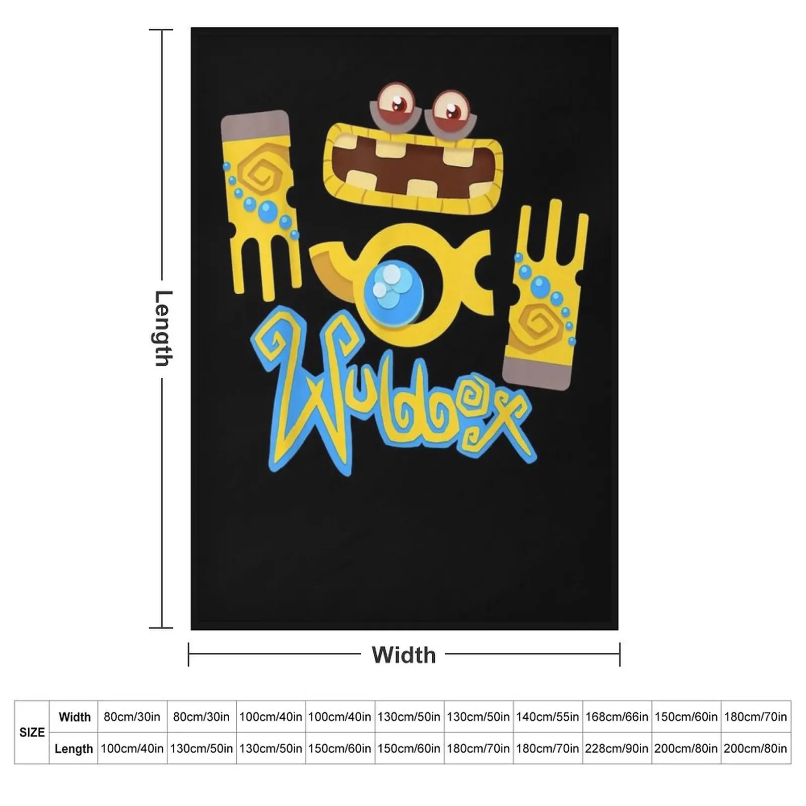 My Singing Monsters Wubbox Funny Throw Blanket anime Bed covers Sofas warm winter For Sofa Thin Flannel Blankets