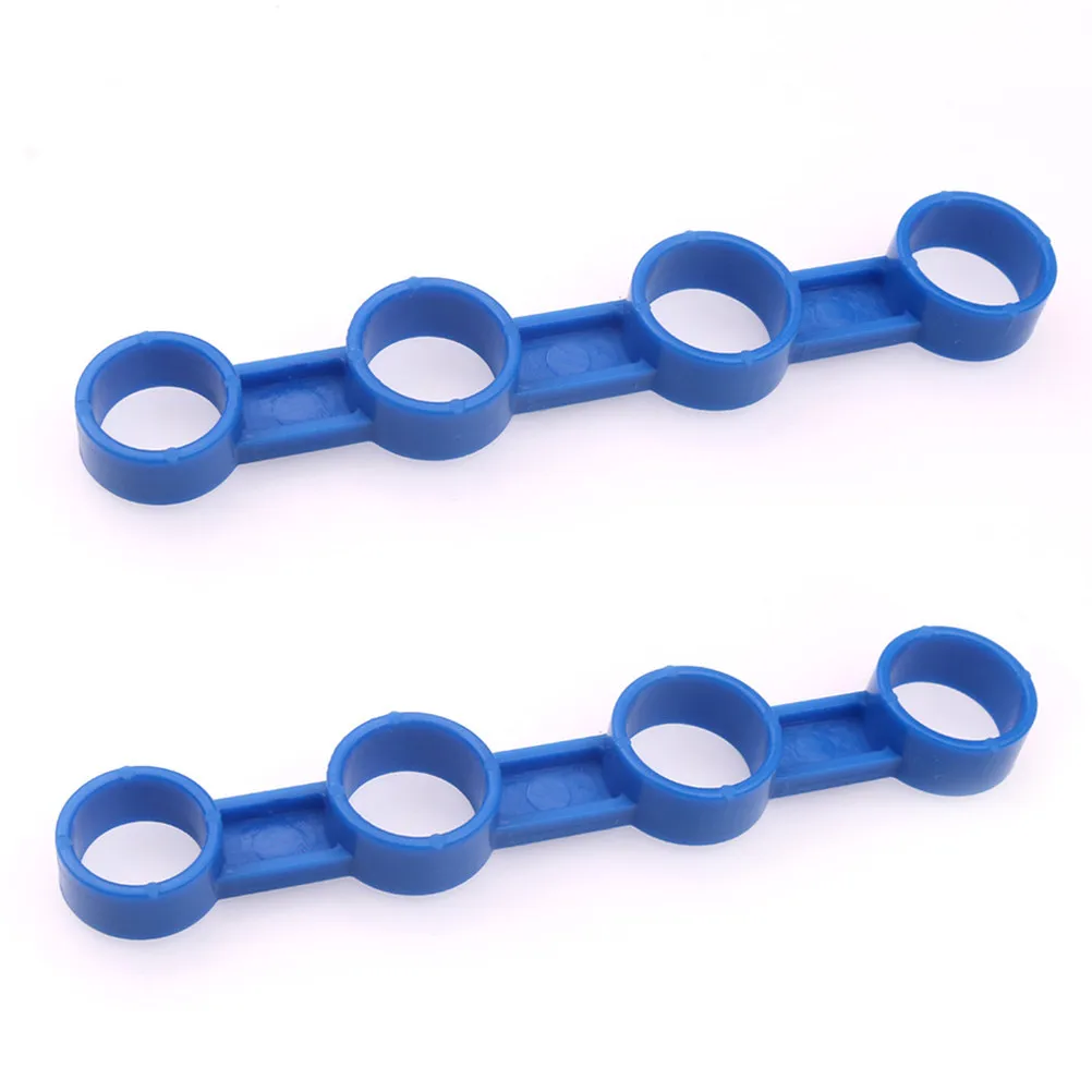 2Pcs Guitar Finger Expansion Sleeves Trainer Tool Large Blue Improve Finger Force Span Ukulele Piano Musical Instrument