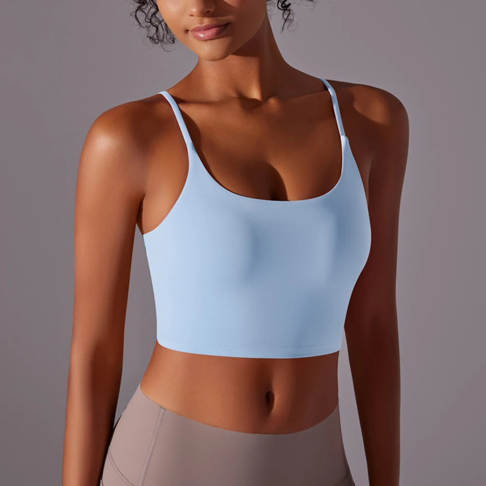 Una-Shop اليوغا تانك الأعلى للياقة البدنية الإناث ملابس داخلية رياضية عالية الجودة رفع سريعة الجافة تجريب الصدرية الملابس الرياضية الصالة الرياضية #6