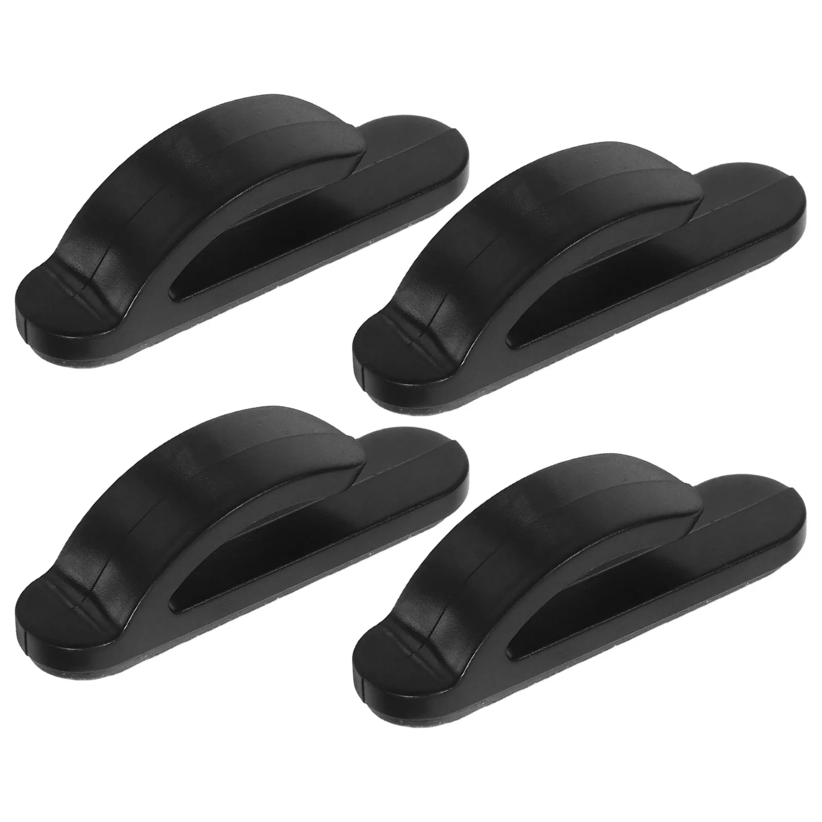 

4Pcs Plastic Car Hook Set Multifunctional Sticky Mount Organizer for Mobile Phone Keys Cables Earphones Bags Car Kitchen Living