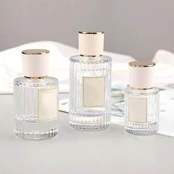 Vaporisateur de parfum de poche en verre transparent, 30/50ml, vaporisateur de brume, bouteille de parfum, atomiseur