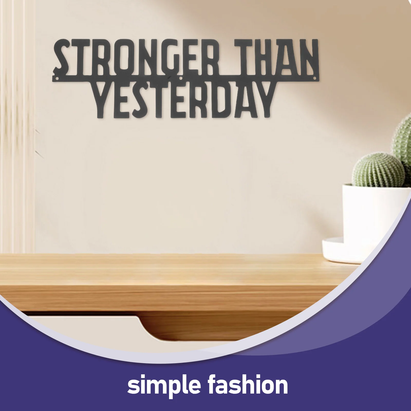 Metalen bord Gym Inspirerende muurkunst Motiverende training Fitnessruimtedecoratie