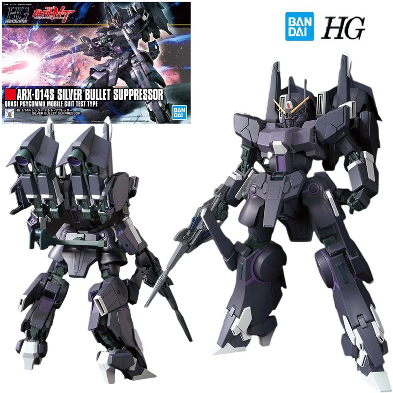 

Bandai Genuine Gundam HGUC Series 1/144 Anime Figure SILVER BULLET SUPPRESSOR Assembly Model Toys Collectible Model Toy