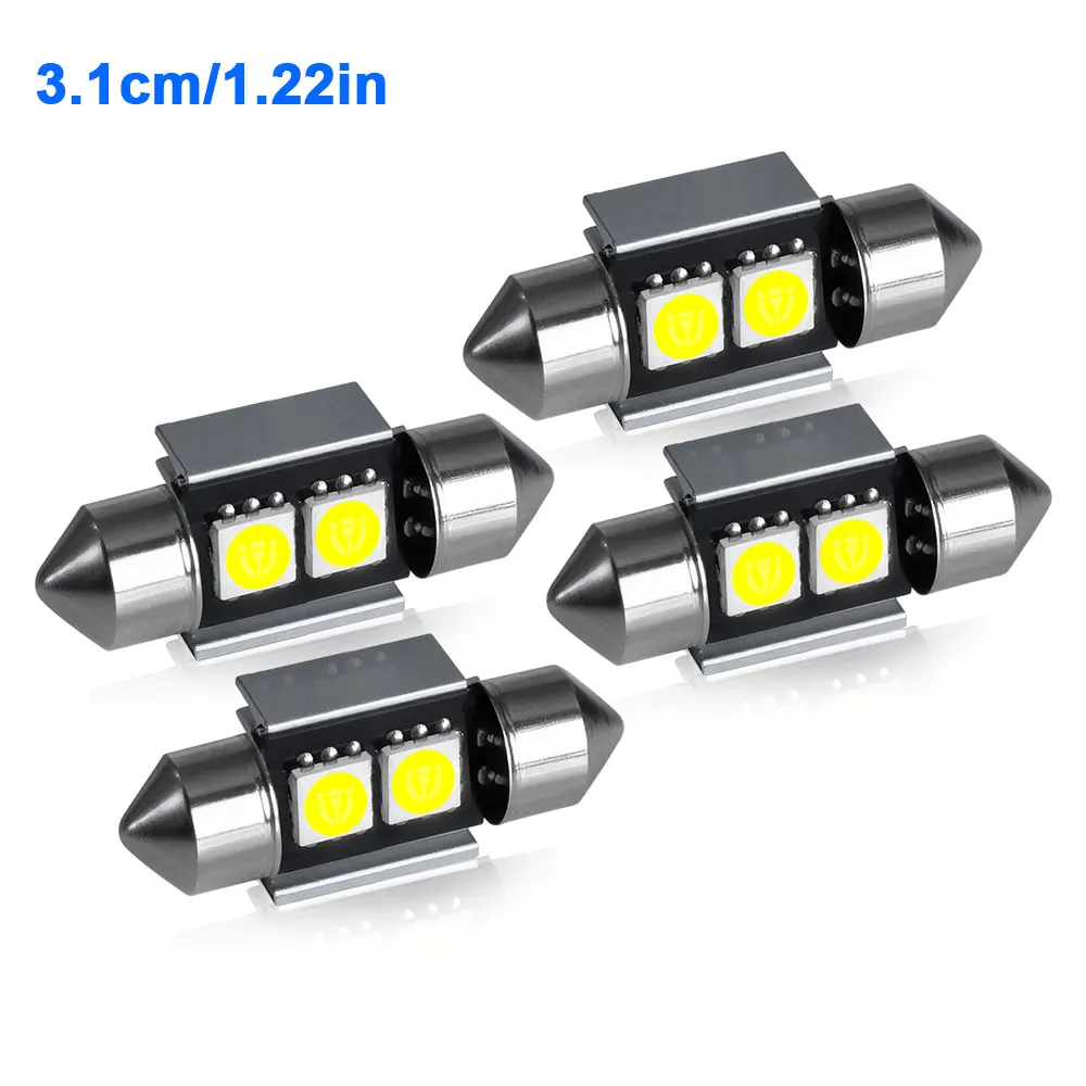2/4/6/10PCS Super Helle Girlande LED 31/36/39/42MM 5050 3 Chips Aluminium Körper Schnelle Kühlung für Auto Lesen Kennzeichen Licht