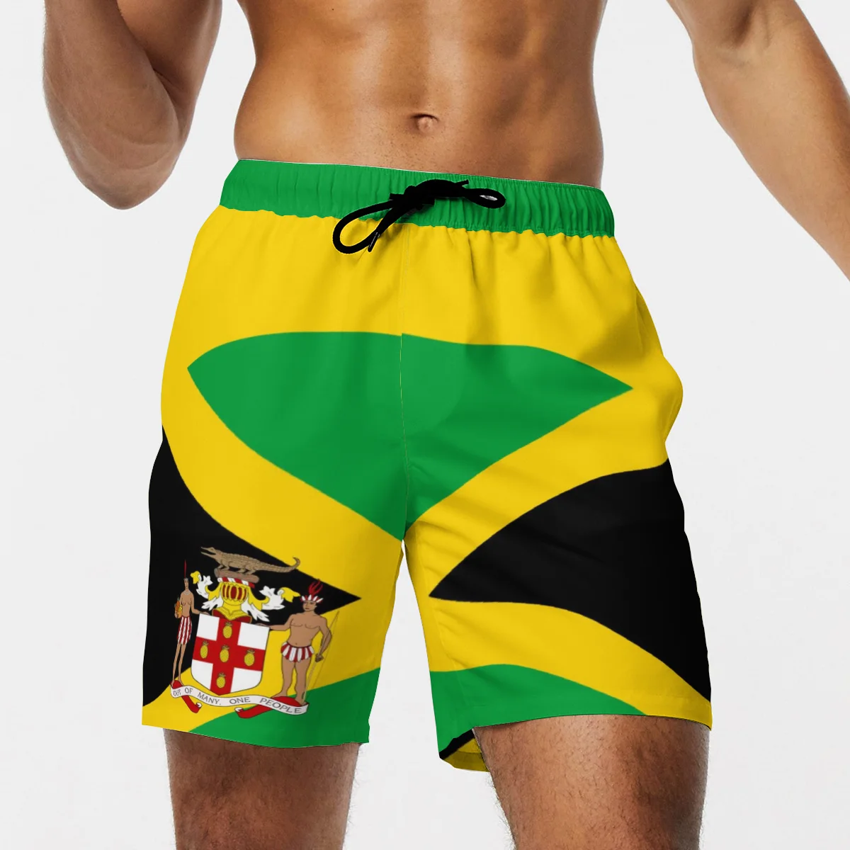 Summer Men Board Shorts 3D JAMAICA Lion Reggae Bob Marley Fashion Men's Bermuda Beach Shorts Trousers Plus Size 6XL Quick Dry-88