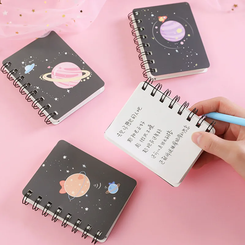 1 Dream Planet Flip Coil Notebook Student Portable Pocket Notebook Mini Notebook A7 Notebook
