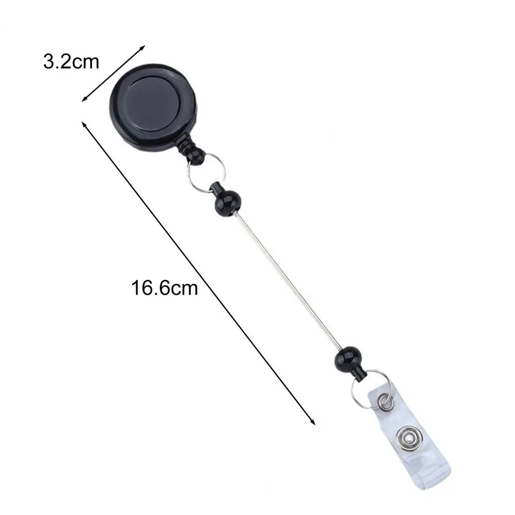 개폐식 분실 방지 이름 태그 랜야드 배지 릴, 경량 휴대용 DIY 이름 태그 배지 릴, 사무용품, 12 개