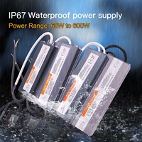 IP67 Waterproof LED Power Supply Outdoor Lighting Transformers DC 12V 24V LED Driver 60W 80W 100W 200W 300W 500W Power Adapter
